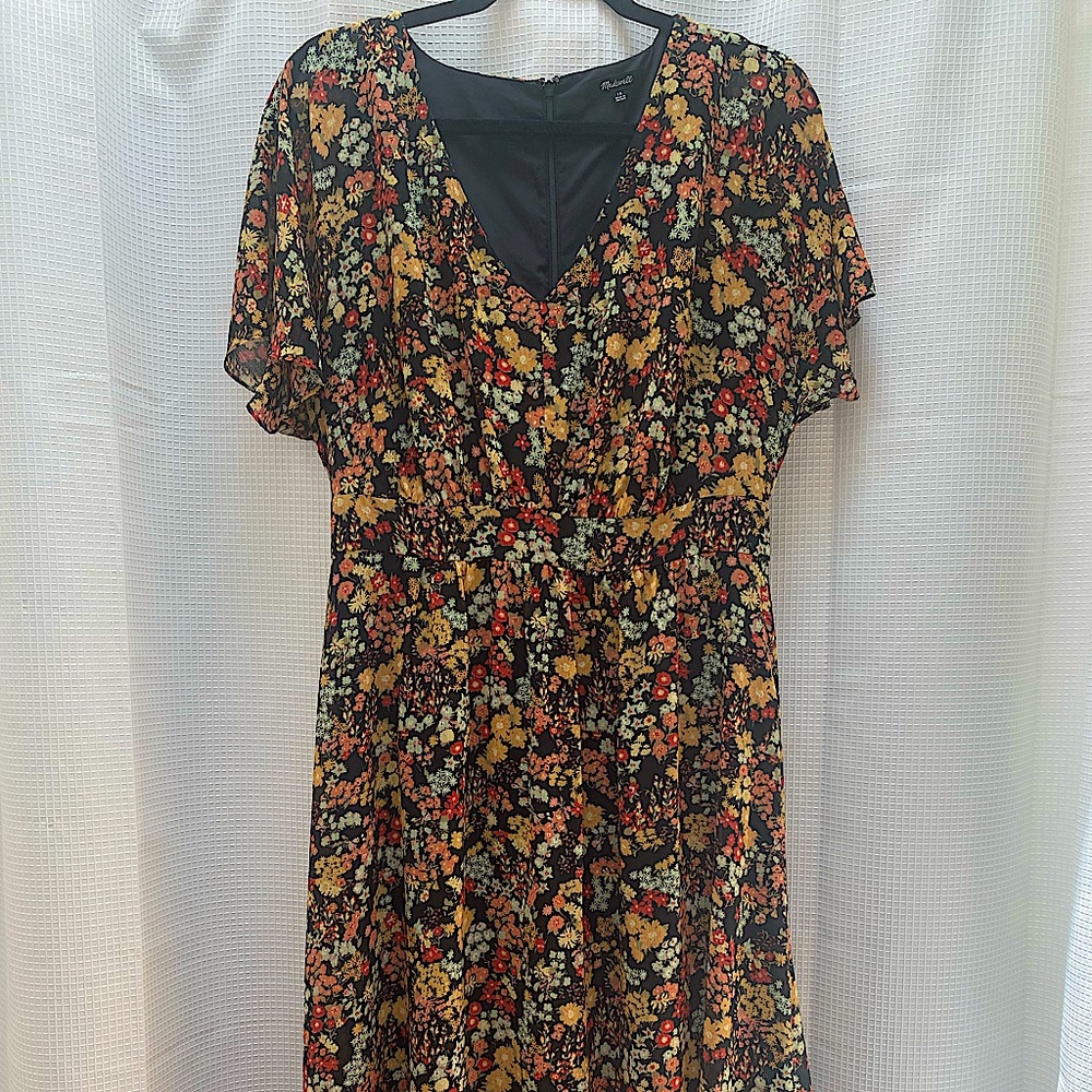 Madewell midi floral dress